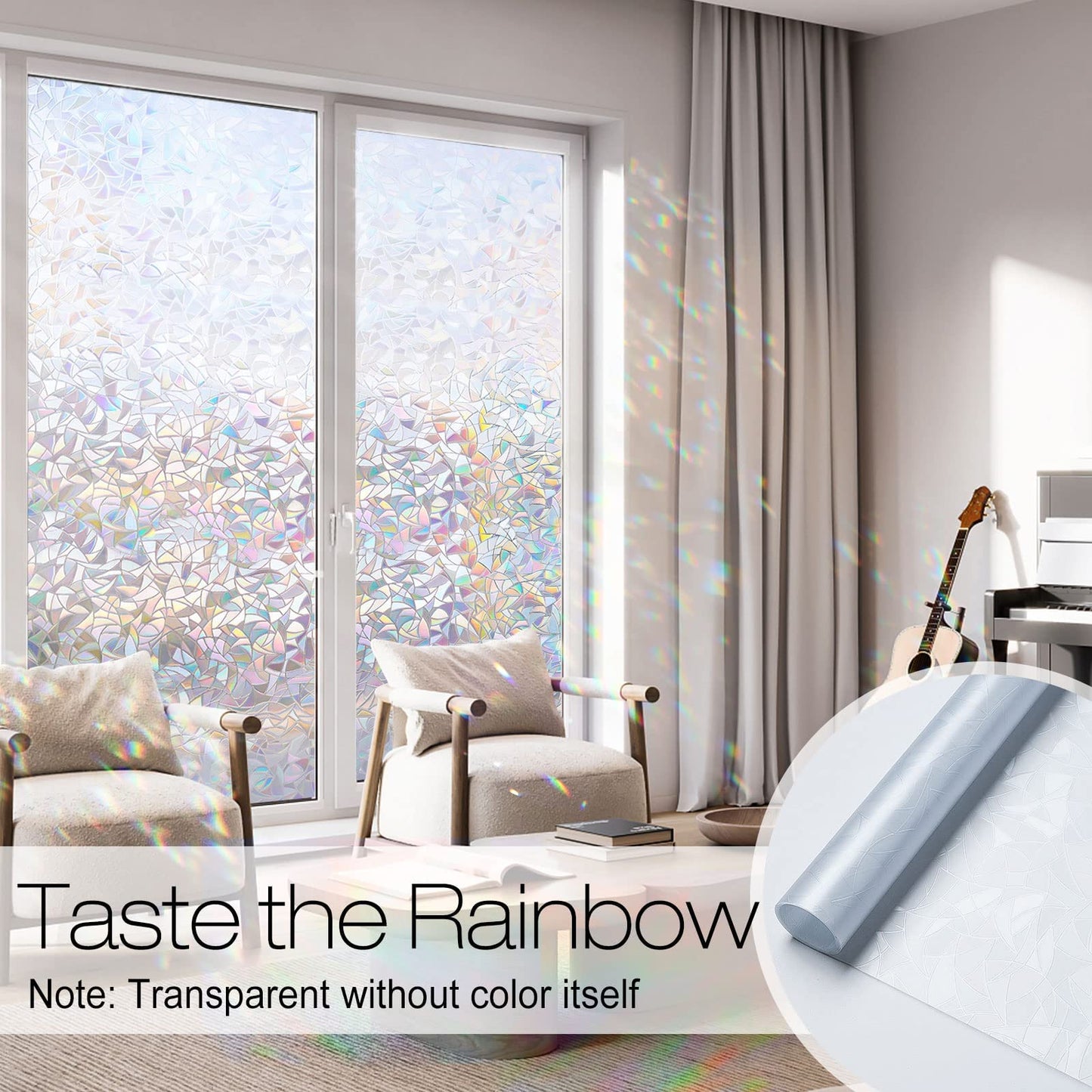 3D Rainbow Window Film - BUY MORE SAVE MORE