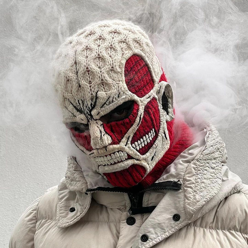 (🔥Last Day Promotion -50% OFF) The Colossal Titan balaclava, meticulously hand-knitted