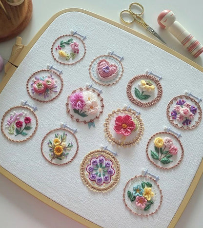 alwaysdwell™-Small Flower Frame Embroidery Kit