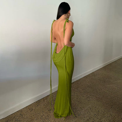 🌟 Serenity Backless Maxi Dress