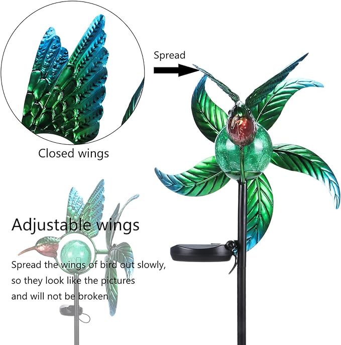 💥New Spring 2024💥Solar Outdoor Decorative Wind Spinner-49% OFF🔥