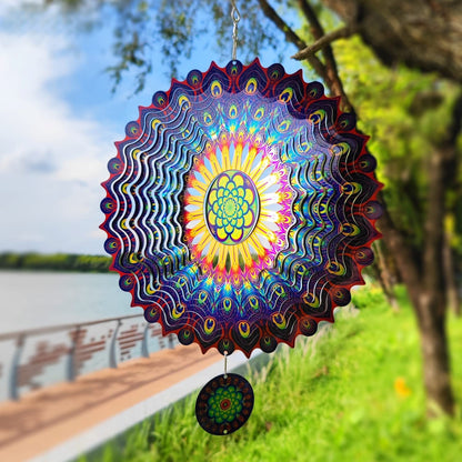 alwaysdwell™Stainless Steel Wind Spinner - Stunning 3D Effect