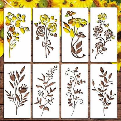 alwaysdwell™-🏡This Week's Special Sale -Garden Fence Large Flower Stencils🌻DIY Decoration