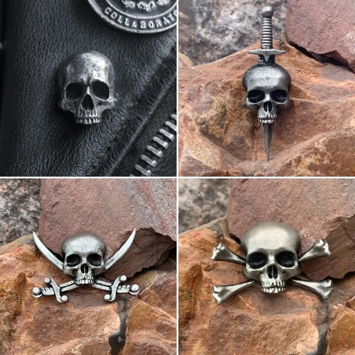 💀Retro Gothic Skull Brooch🔥