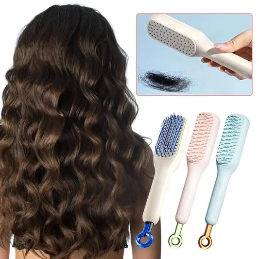 alwaysdwell™ - Self-Cleaning Anti-Static Massage Comb