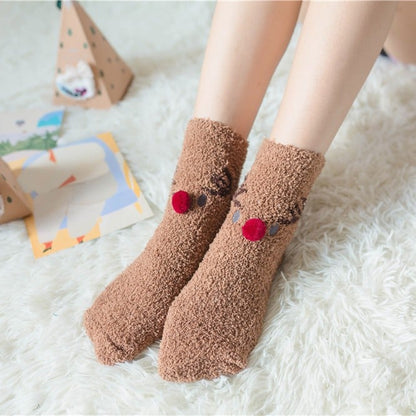 🎄Christmas Sale- 49% OFF🎁Cute Christmas Style Thickened Warm Socks