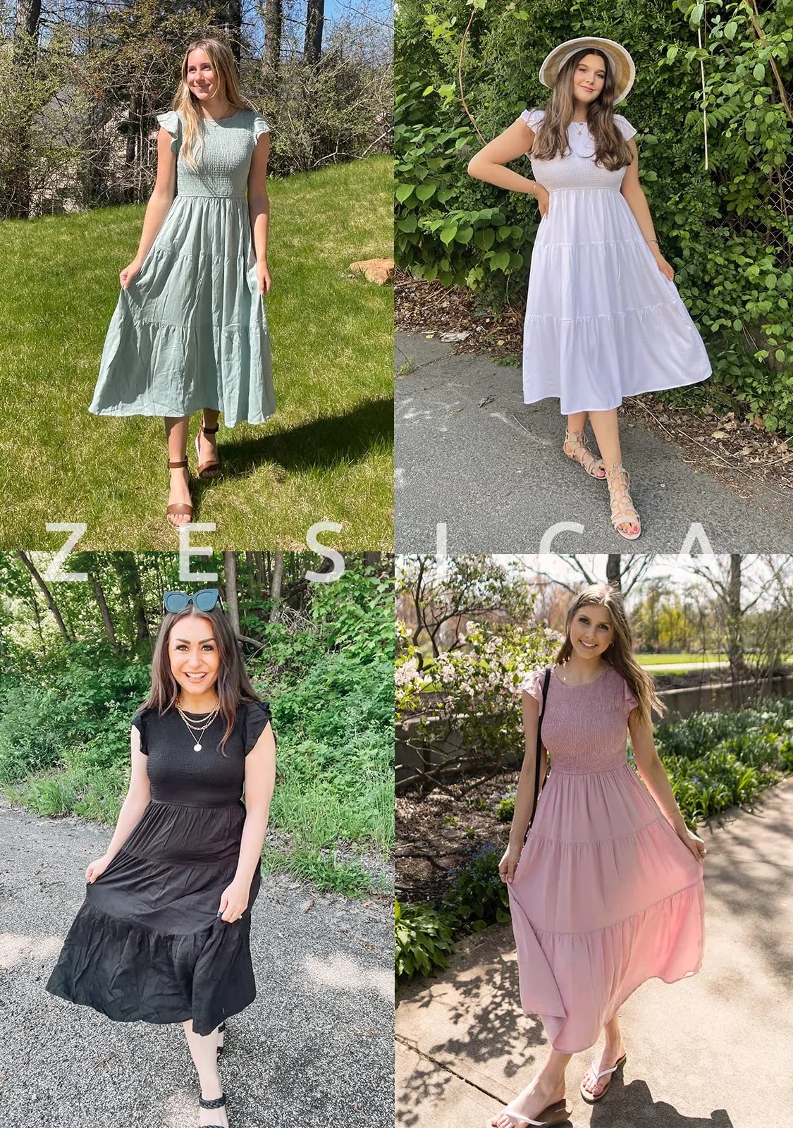 alwaysdwell™ - Women's summer casual flowing short midi dress