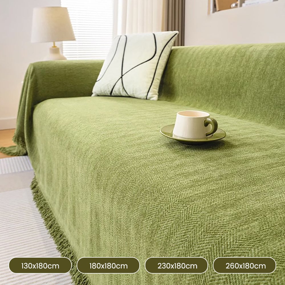 alwaysdwell™-Herringbone Chenille Sofa Cover