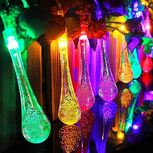 🌟8 Modes Solar Water Drop String Lights - 💐For Indoor Outdoor Decoration