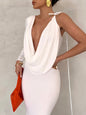 alwaysdwellTM - Women's Sexy Backless Maxi Dress Slim Dress