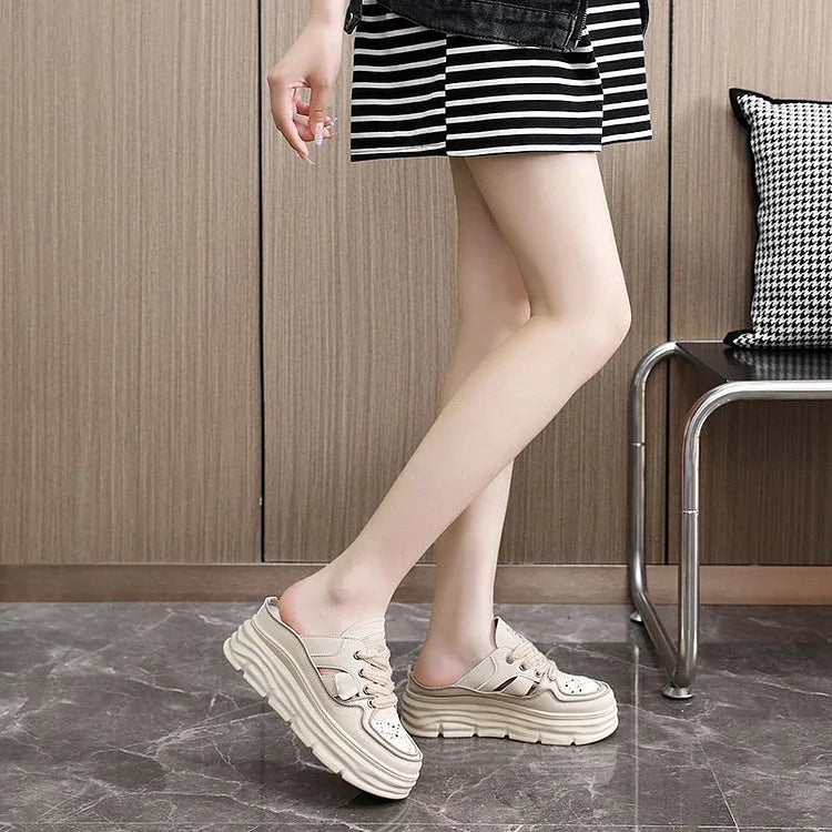 AlwaysdwellTM - Lightweight Thick-sole Hollowed Breathable Shoes for Women