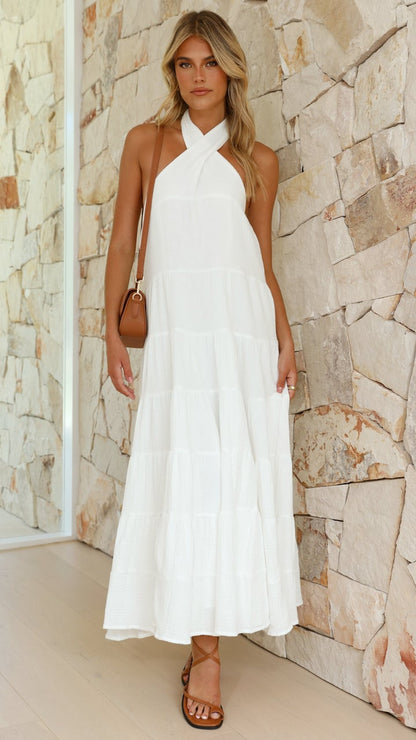 💥Moniqua Maxi Dress - White