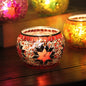 alwaysdwellTM - Mosaic glass candlestick European retro ornaments