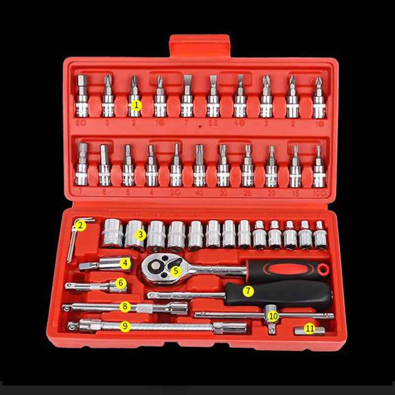 46pcs Fast Ratchet Sleeve Wrench Kit(50% OFF)