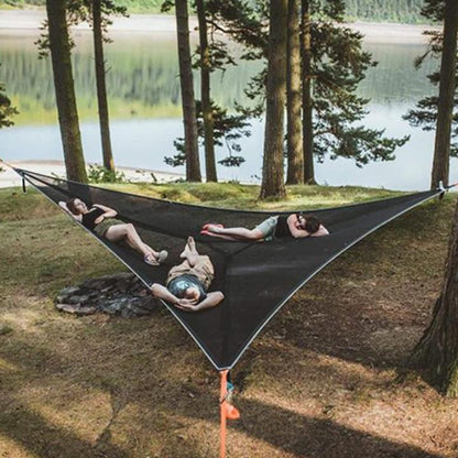 🔥Last Day Promotion 49% OFF🔥MULTI-PERSON HAMMOCK- PATENTED 3 POINT DESIGN🔥(Free Worldwide Freight)