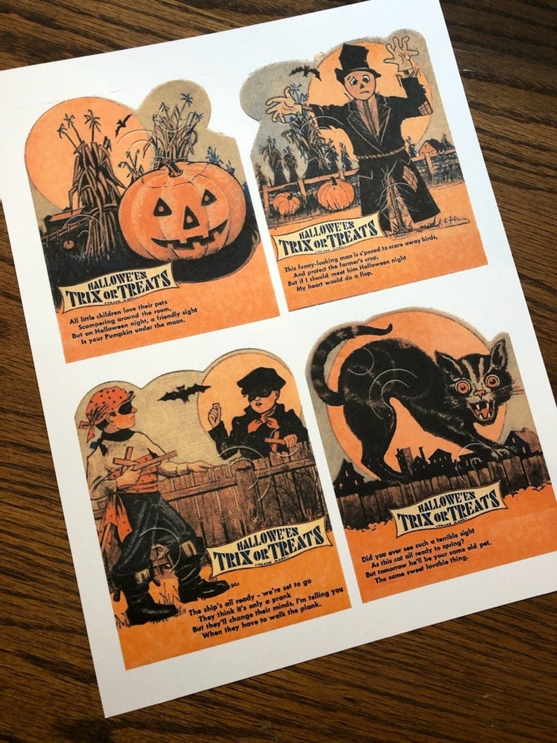 🔥Halloween Trick or Treat Candy Card Holders