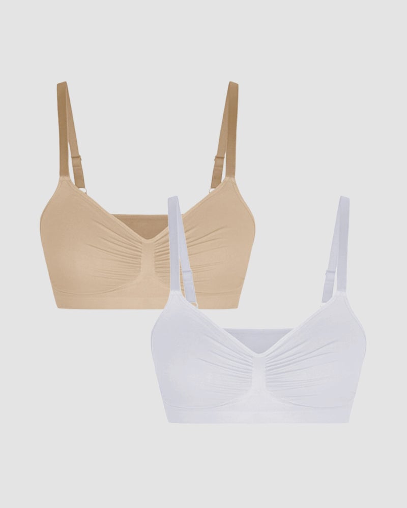AlwaysdwellTM - Women's Wireless Sculpt Bra Comfort Bralettes No Underwire Unlined Cami Bra