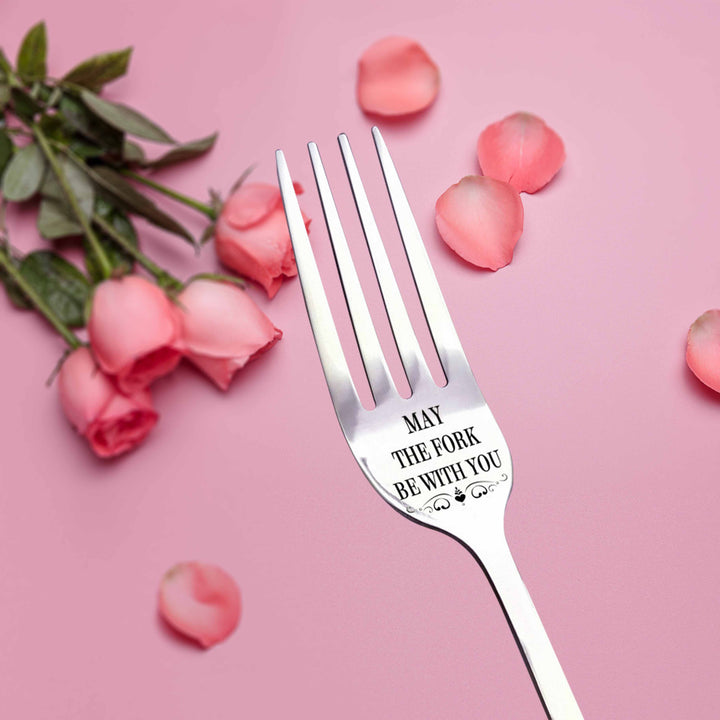 alwaysdwellTM - 🍴 Engraved Fork💝 - (🌹Valentine's Gift for the One You Adore!🎁 )