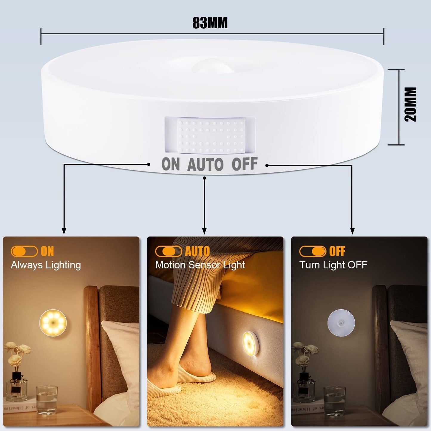 alwaysdwellTM - LED Night Light with Smart Sensor