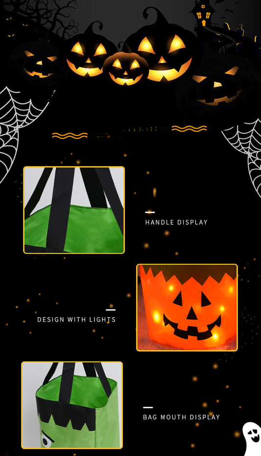 alwaysdwellTM - Multi-level luminous Halloween candy bag