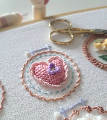 alwaysdwell™-Small Flower Frame Embroidery Kit