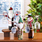 alwaysdwellTM - Holiday Wine Bottle & Glass Holders - Christmas decoration