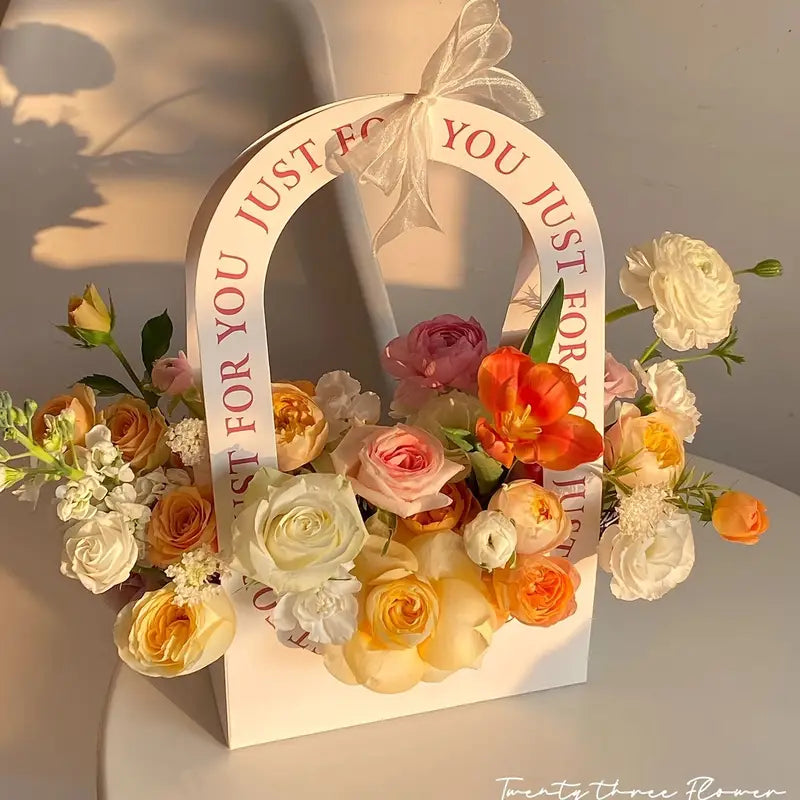 alwaysdwell™🌸Perfect decoration for wedding festivals-DIY paper box flower belt-handbag