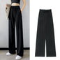 alwaysdwellTM - Drawstring Ice Silk Wide-Leg Lounge Pants