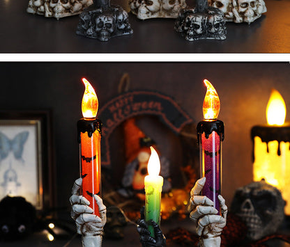 Halloween Ghost Hand Electronic Skull Candle