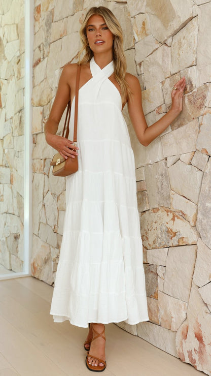 💥Moniqua Maxi Dress - White