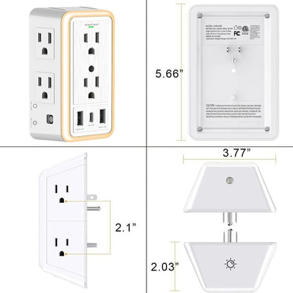 ✨LAST DAY ONLY 50% OFF🔥 Multi Plug Outlet Surge Protector