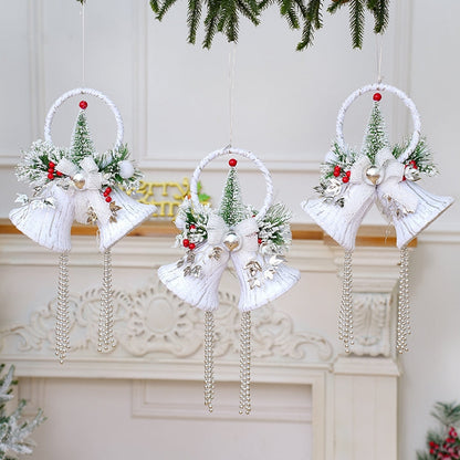 ON SALE🔥 New Christmas Decorations White Bell Hanging Ornaments