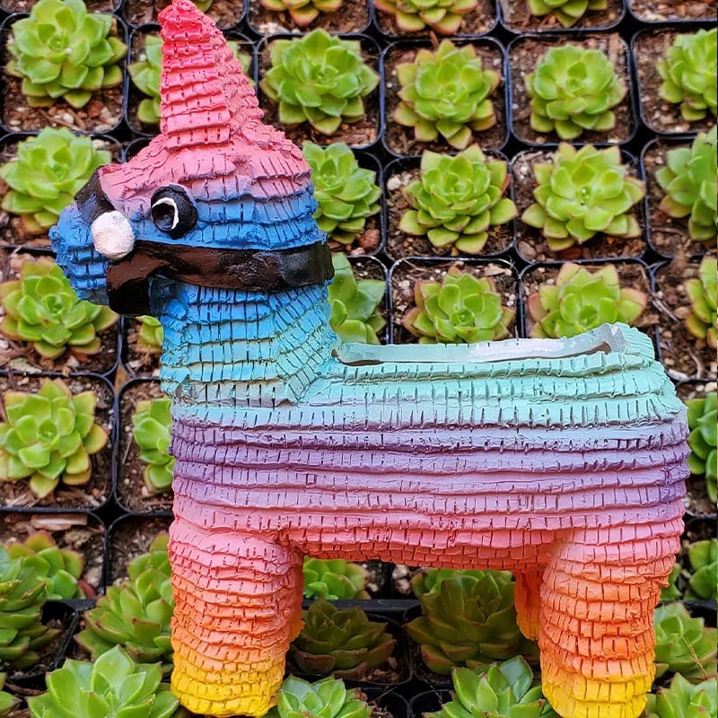 Rainbow Horse Planter