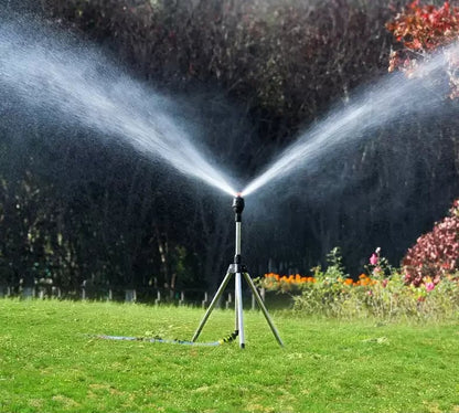 alwaysdwell™-Stainless Steel Rotary Irrigation Tripod Telescopic Support Sprinkler