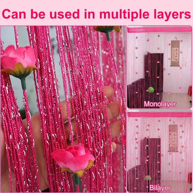 alwaysdwellTM - Rose Flower Door Curtain