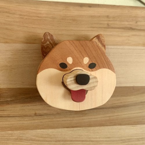 alwaysdwellTM - Handmade pure wood Shiba Inu wind chime doorbell🐶