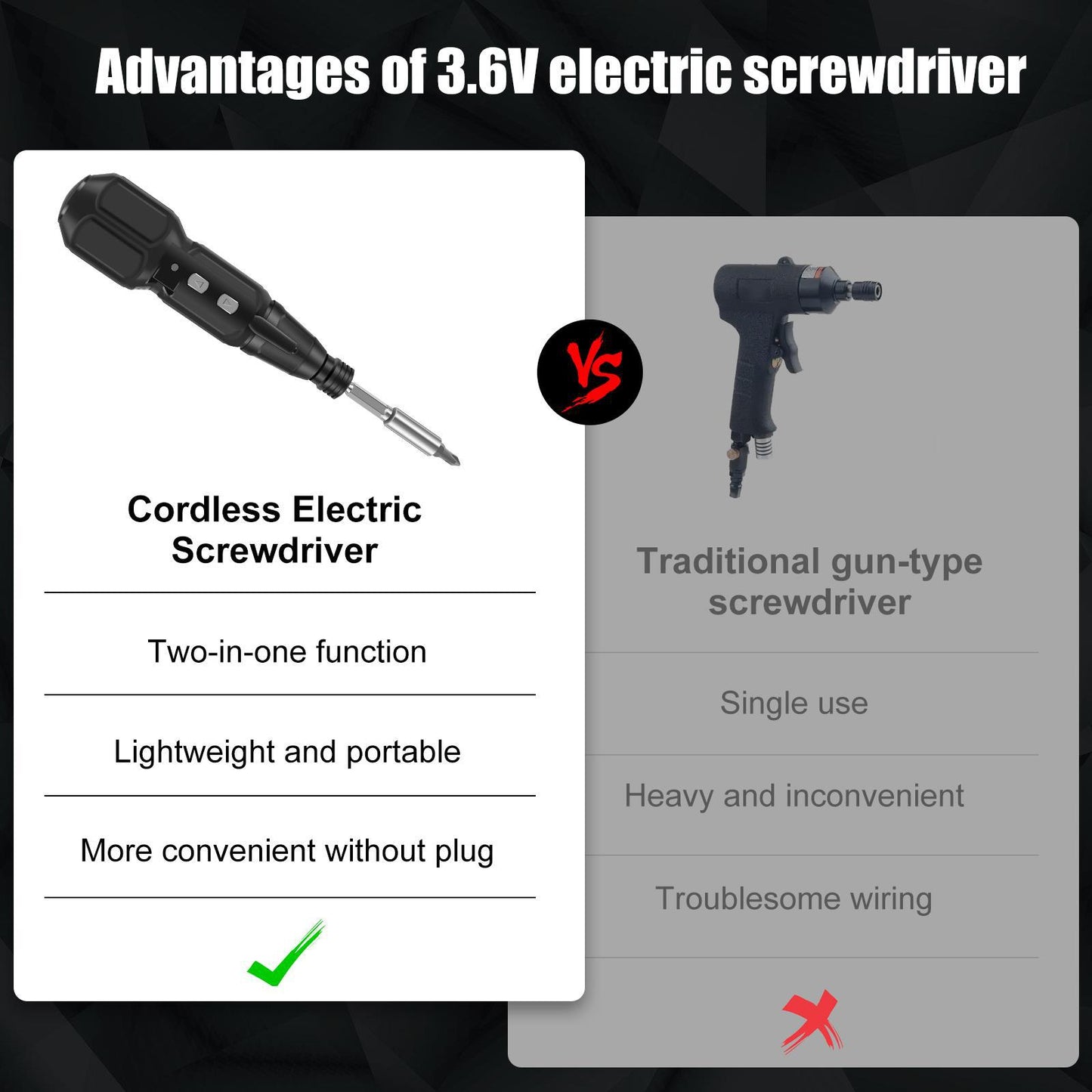 Electric Screwdriver Cordless