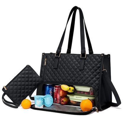 AlwaysdwellTM - 🍱 The Ultimate 2-in-1 Tote Bag – Where Elegance Meets Functionality! 🍽️
