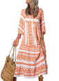 AlwaysdwellTM - 💥Special sale - Women's Puff Sleeve Floral Boho Maxi Dress