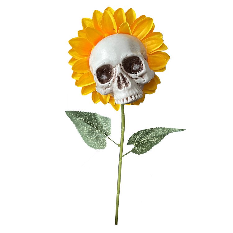 HALLOWEEN DECOR SKULL SUNFLOWERS🌻BUY 3 FREE SHIPPING