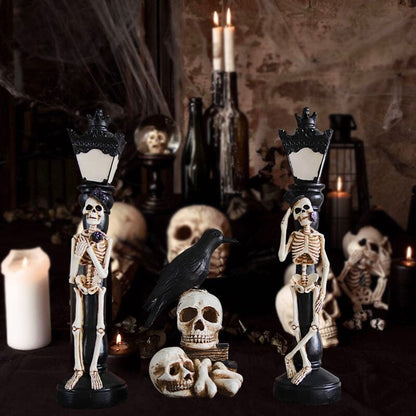 🎃 Resin Skeleton Decoration Light & Skull Crow Light