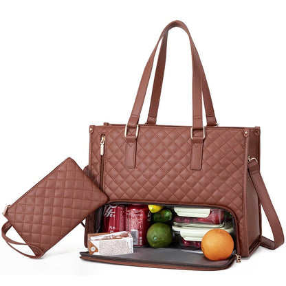 AlwaysdwellTM - 🍱 The Ultimate 2-in-1 Tote Bag – Where Elegance Meets Functionality! 🍽️