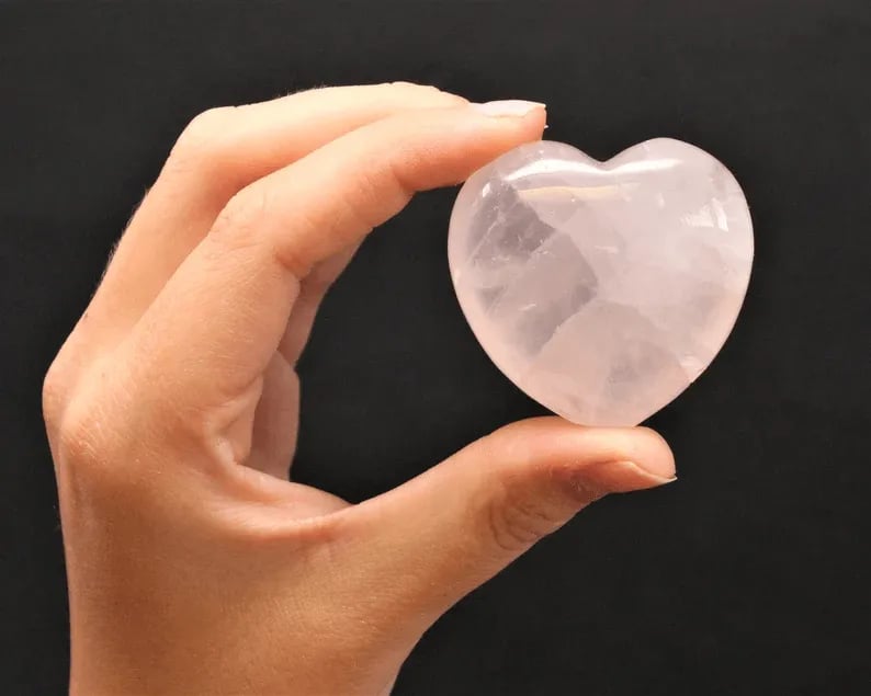 alwaysdwellTM - ✨This Week's Special Price $12.99💥LARGE Rose Quartz Heart Crystal