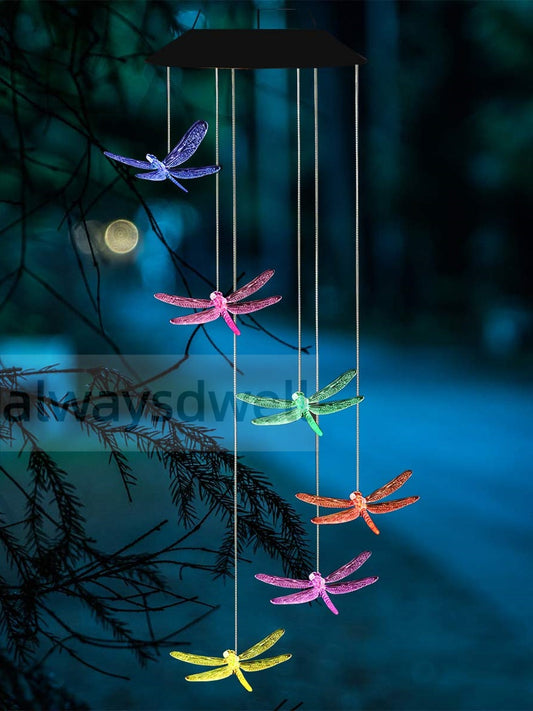 Solar-Powered Dragonfly Lights