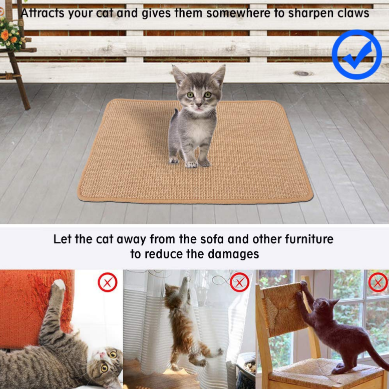 🔥New Year Hot Sale [SAVE 50% OFF]-Cat Scratching Board Sisal Mat-BUY 2 GET 10% OFF & FREE SHIPPING