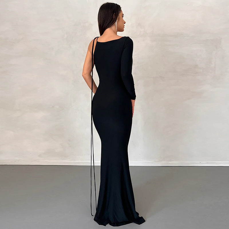 Women's Sexy Backless Maxi Dress Slim Dress