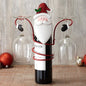 alwaysdwellTM - Holiday Wine Bottle & Glass Holders - Christmas decoration