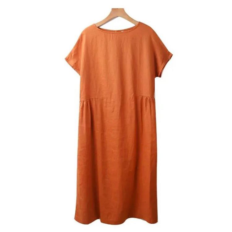 AlwaysdwellTM - 🔥HOT SALE🔥 Japanese Style Linen Cotton Dress(50%OFF)