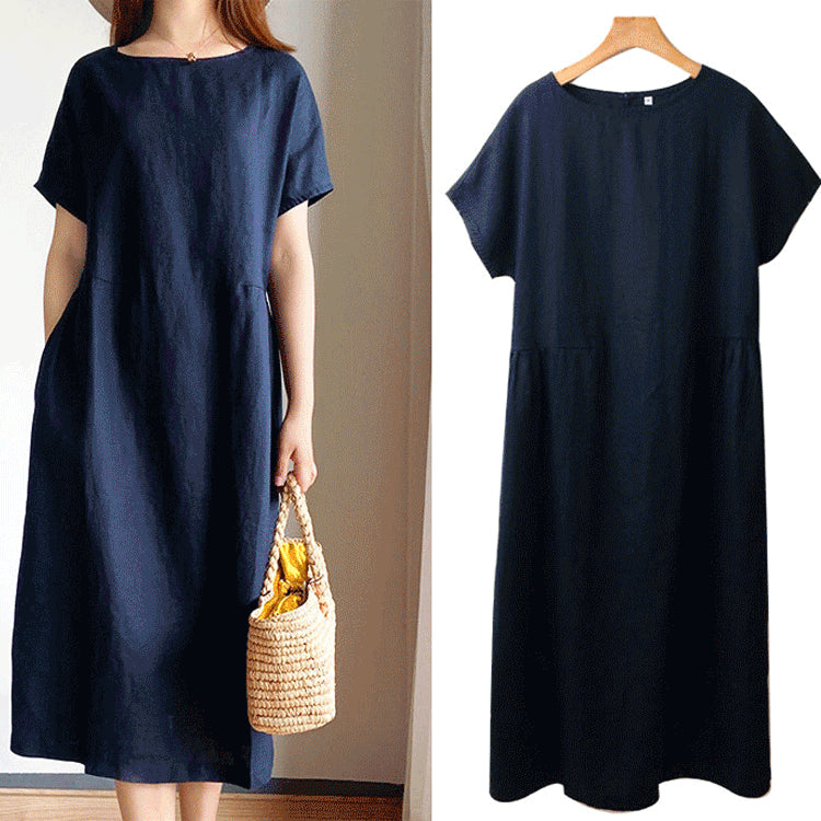 AlwaysdwellTM - 🔥HOT SALE🔥 Japanese Style Linen Cotton Dress(50%OFF)