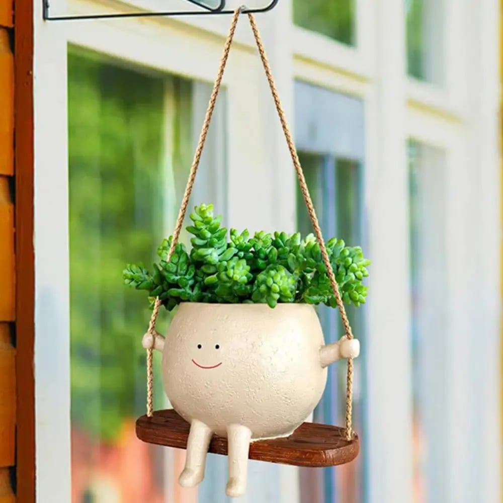 BUY 2 GET 10% OFF🔥Swing Face Planter Pot